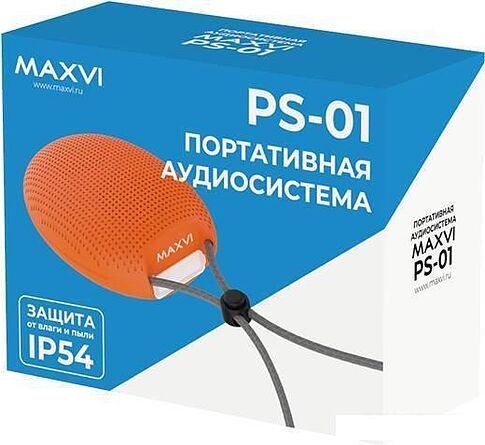 Беспроводная колонка Maxvi PS-01 (оранжевый)