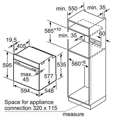 Электрический духовой шкаф Bosch Serie 8 HBG8755C0