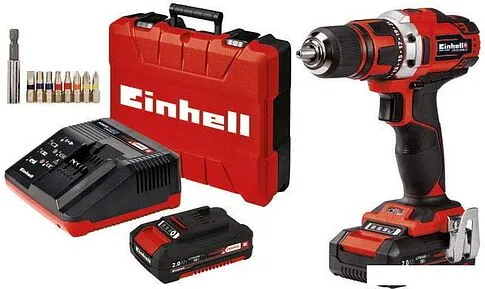 Дрель-шуруповерт Einhell TE-CD 18/40 Li 4513910 (с 2-мя АКБ, кейс)