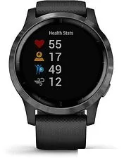 Умные часы Garmin Vivoactive 4 (черный/серый)