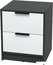 Комоды, тумбы Интерлиния Концепт КТ-ТК1-57 (белый платинум/антрацит)