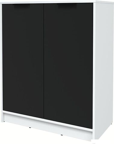 Тумба Интерлиния Концепт КТ-Т84 (черный/белый платинум)