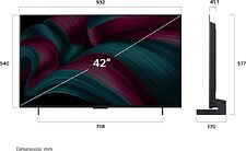 OLED телевизор LG OLED evo AI C5 OLED42C5RLA