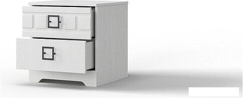 Тумба КМК Мебель 2Я Римини 0989.2 (белый текстурный/дуб полярный)