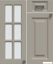 Готовая кухня Интерлиния Мила Деко 1.68x2.4 LV (керамика/керамика/опал светлый)