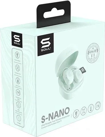Наушники Soul S-Nano (светло-бирюзовый)