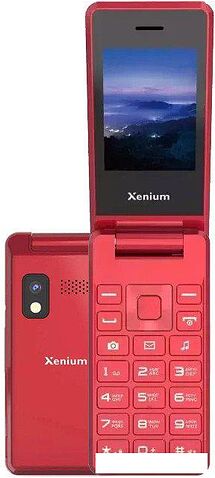 Кнопочный телефон Xenium X600 (красный)