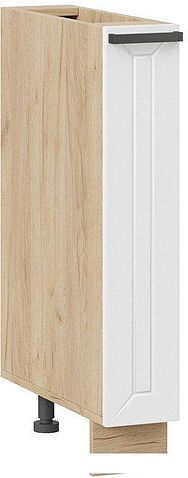 Шкаф напольный Трия Лорас 1Н15К (дуб крафт золотой/холст белый)