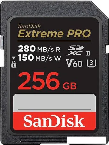 Карта памяти SanDisk Extreme PRO SDXC SDSDXEP-256G-GN4IN 256GB