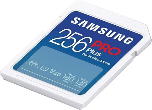Карта памяти Samsung PRO Plus 2023 SDXC 256GB (с кардридером)