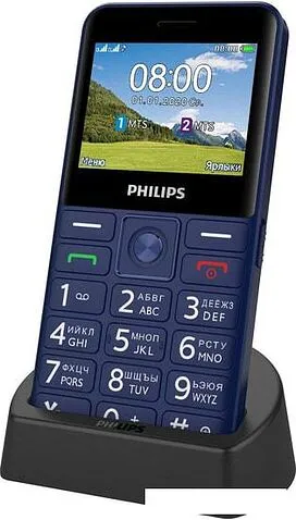 Мобильный телефон Philips Xenium E207 (синий)