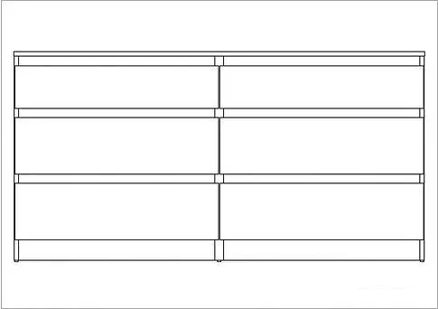 Комод Mio Tesoro Кастор 6 ящиков 2.03.02.080.3 (дуб сонома)