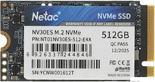 SSD Netac NV30ES 512GB NT01NV30ES-512-E4X