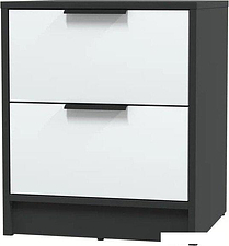 Комоды, тумбы Интерлиния Концепт КТ-ТК1-57 (белый платинум/антрацит)