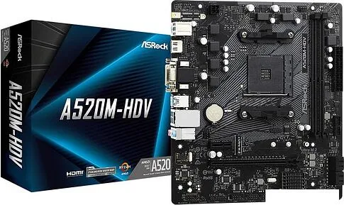 Материнская плата ASRock A520M-HDV