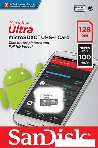 Карта памяти SanDisk microSDXC SDSQUNR-128G-GN6MN 128GB