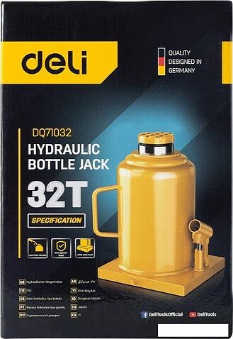 Бутылочный домкрат Deli DQ71032 32т