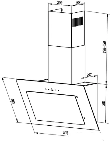Кухонная вытяжка LEX Mika 600 G (белый)