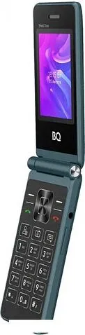 Кнопочный телефон BQ BQ-2412 Shell Duo (бирюзовый)