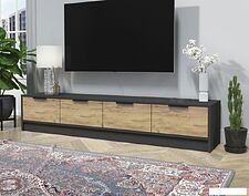 Тумба Интерлиния ТВ Концепт КТ-ТВ4-35 (дуб золотой/антрацит)