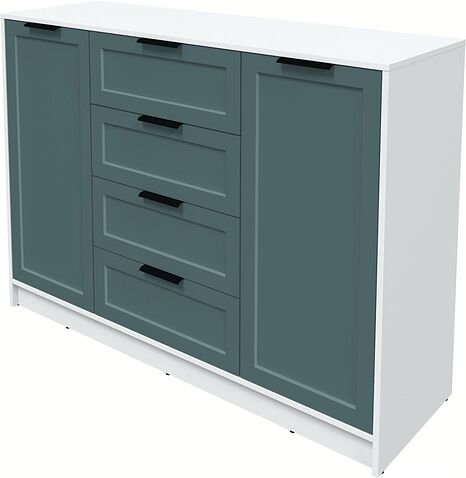 Тумба Интерлиния Концепт Тренд КТ-Т140 (белый платинум/верде)