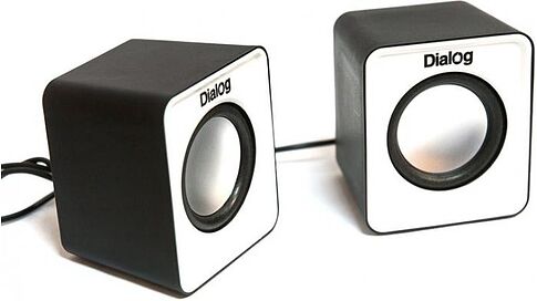 Акустика Dialog AC-02UP (черный/белый)