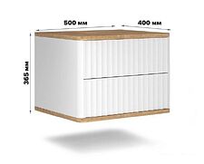 Тумба Shtabe Royal 5002 эко (белый/дуб сантана)