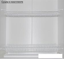 Готовая кухня ЭлиГард Виктория 1.5 (белый/рамка дуб венге/белый) Готовая кухня ЭлиГард Виктория 1.5 (белый/рамка дуб венге/белый)