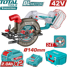 Дисковая (циркулярная) пила Total TSLI4214012 (с 2-мя АКБ)