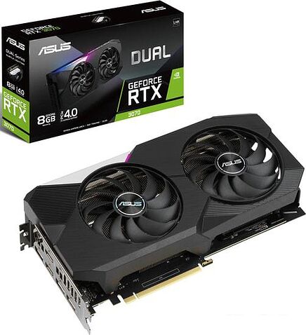Видеокарта ASUS Dual GeForce RTX 3070 V2 8GB GDDR6 DUAL-RTX3070-8G-V2