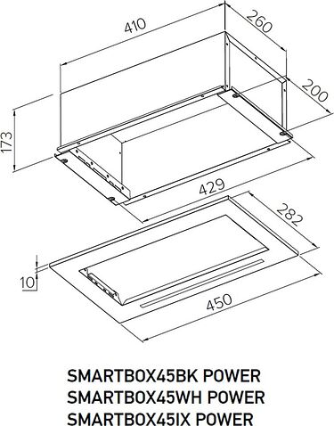 Кухонная вытяжка Meferi SMARTBOX52BK Power