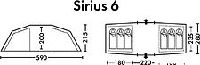 Кемпинговая палатка FHM Sirius 6 (серый/синий)