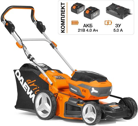 Газонокосилка Daewoo Power DLM 5042Li Set (с 2-мя АКБ)
