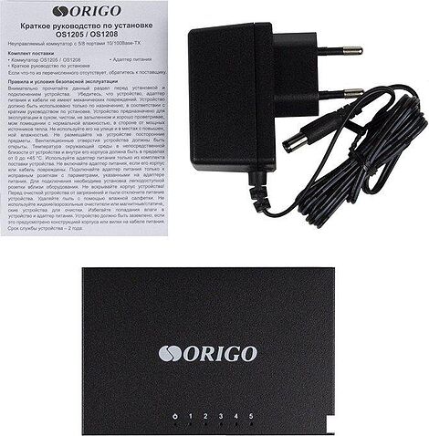 Неуправляемый коммутатор Origo OS1205/A1A