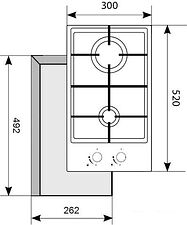 Варочная панель Akpo PGA 302 FGC (белый)