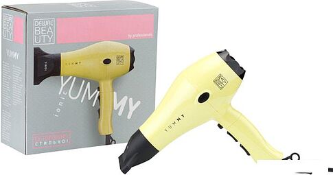 Фен Dewal Beauty YumMy HD1000 (желтый)