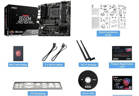 Материнская плата MSI B550M Pro-VDH WiFi