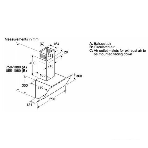 Кухонная вытяжка Bosch DWK065G60