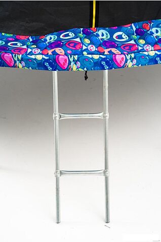 Батут Calviano Outside Master Smile 374 см - 12ft (внешняя сетка, с лестницей)