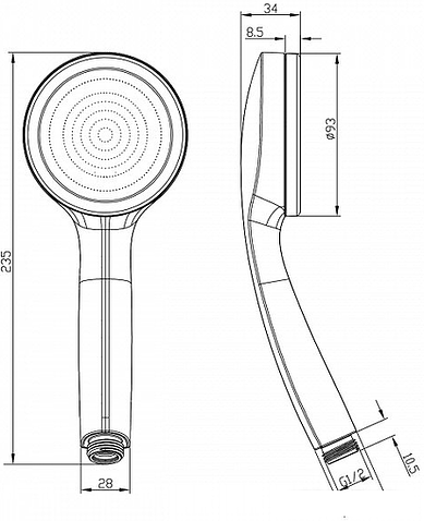 Душевая лейка IDDIS SpaHome SPA1F00i18