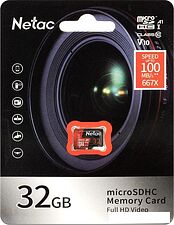 Карта памяти Netac P500 Extreme Pro 32GB NT02P500PRO-032G-S Карта памяти Netac P500 Extreme Pro 32GB NT02P500PRO-032G-S