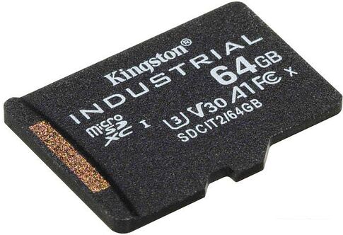 Карта памяти Kingston Industrial microSDHC SDCIT2/64GBSP 64GB