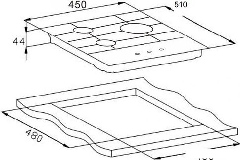 Варочная панель Weissgauff HG 451 BGH