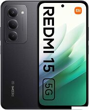 Телефон Xiaomi Redmi 15 5G 8GB/256GB европейская версия (черный)