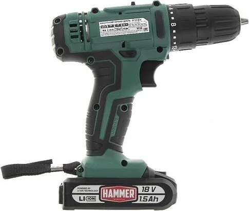 Дрель-шуруповерт Hammer ACD18A (с 2-мя АКБ, кейс)