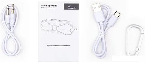 Беспроводная колонка AccesStyle Aqua Sport BT (черный/голубой)