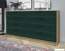 Комод Интерлиния Концепт Тренд КТ-К197 (дуб золотой/изумруд)