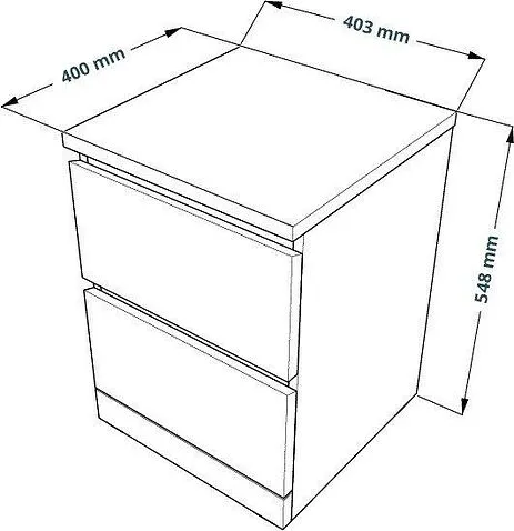 Тумба Mebelain Varma 2 (серый)