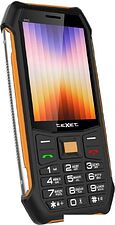 Кнопочный телефон TeXet TM-D412 (черный/оранжевый)