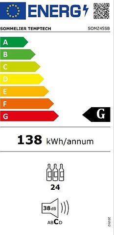 Винный шкаф Temptech SOMZ45SB